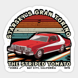 Starsky's Gran Torino Lts // Vintage 70s Fan Art Sticker